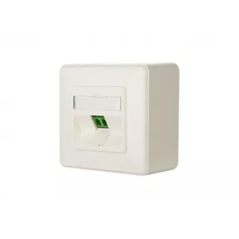 Υποδοχή LC-D METZ CONNECT 1501207K1A-E λευκό