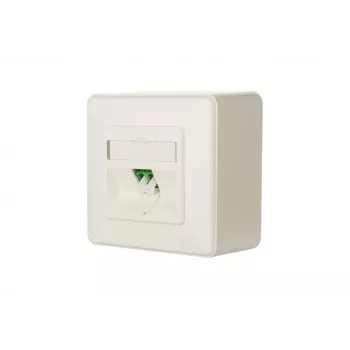 Υποδοχή LC-D METZ CONNECT 1501207K1A-E λευκό