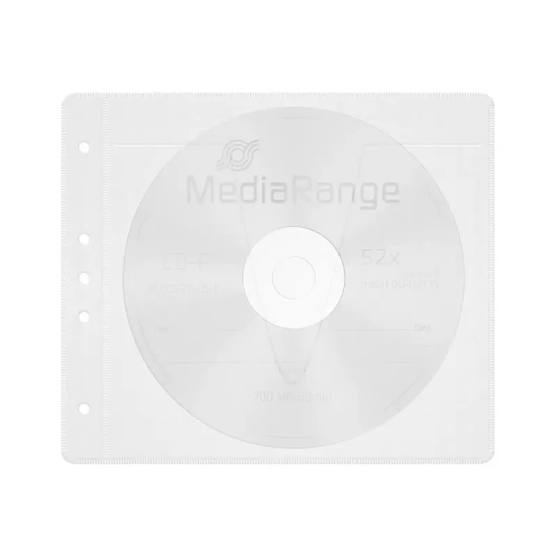 Θήκη προστασίας MediaRange BOX60 για 2 δίσκους λευκή