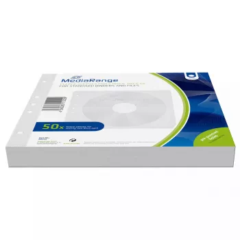Θήκη προστασίας MediaRange BOX60 για 2 δίσκους λευκή