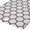 Resto Kitchenware 95402 Ορθογώνια πλαστική σανίδα κοπής γκρι λευκή