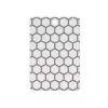 Resto Kitchenware 95402 Ορθογώνια πλαστική σανίδα κοπής γκρι λευκή