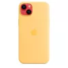 Θήκη σιλικόνης Apple iPhone 14 Plus MagSafe Sunglow Κίτρινο