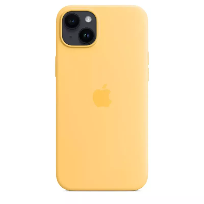 Θήκη σιλικόνης Apple iPhone 14 Plus MagSafe Sunglow Κίτρινο