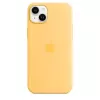 Θήκη σιλικόνης Apple iPhone 14 Plus MagSafe Sunglow Κίτρινο