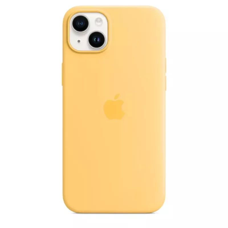 Θήκη σιλικόνης Apple iPhone 14 Plus MagSafe Sunglow Κίτρινο