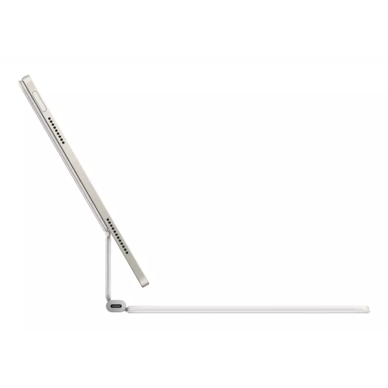 Apple Magic Keyboard QWERTY Δανέζικο Λευκό με Trackpad