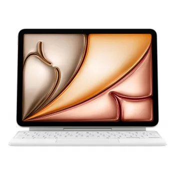 Apple Magic Keyboard QWERTY Δανέζικο Λευκό με Trackpad