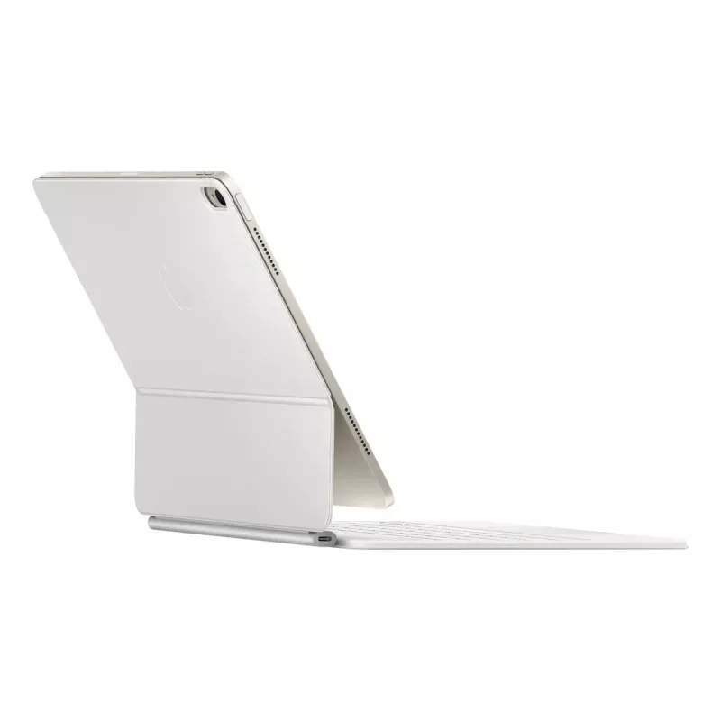 Apple Magic Keyboard QWERTY Δανέζικο Λευκό με Trackpad