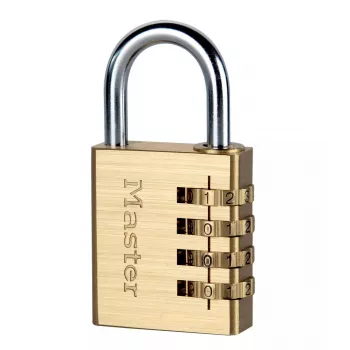 Λουκέτο με συνδυασμό MASTER LOCK 40 mm όψη ορείχαλκου αυτορυθμιζόμενο