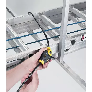 Ρυθμιζόμενο καλώδιο ασφαλείας Python MASTER LOCK 1,8 m x 10 mm μαύρο κίτρινο