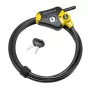 Ρυθμιζόμενο καλώδιο ασφαλείας Python MASTER LOCK 1,8 m x 10 mm μαύρο κίτρινο