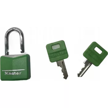 Λουκέτο MASTERLOCK 30 mm πλάτος, επενδεδυμένο συμπαγές αλουμινένιο σώμα, διάφορα χρώματα