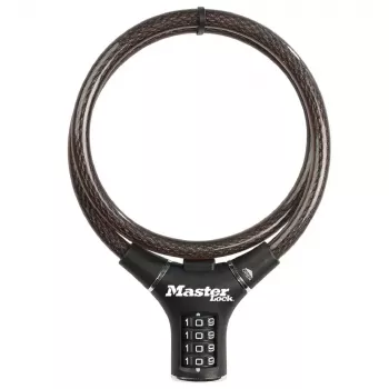 Κλειδαριά καλωδίου MASTER LOCK 8229EURDPRO μαύρο 0,9 m