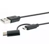 Καλώδιο USB Schwaiger CK 3112 USB 2.0 1m USB A Micro-USB B Μαύρο