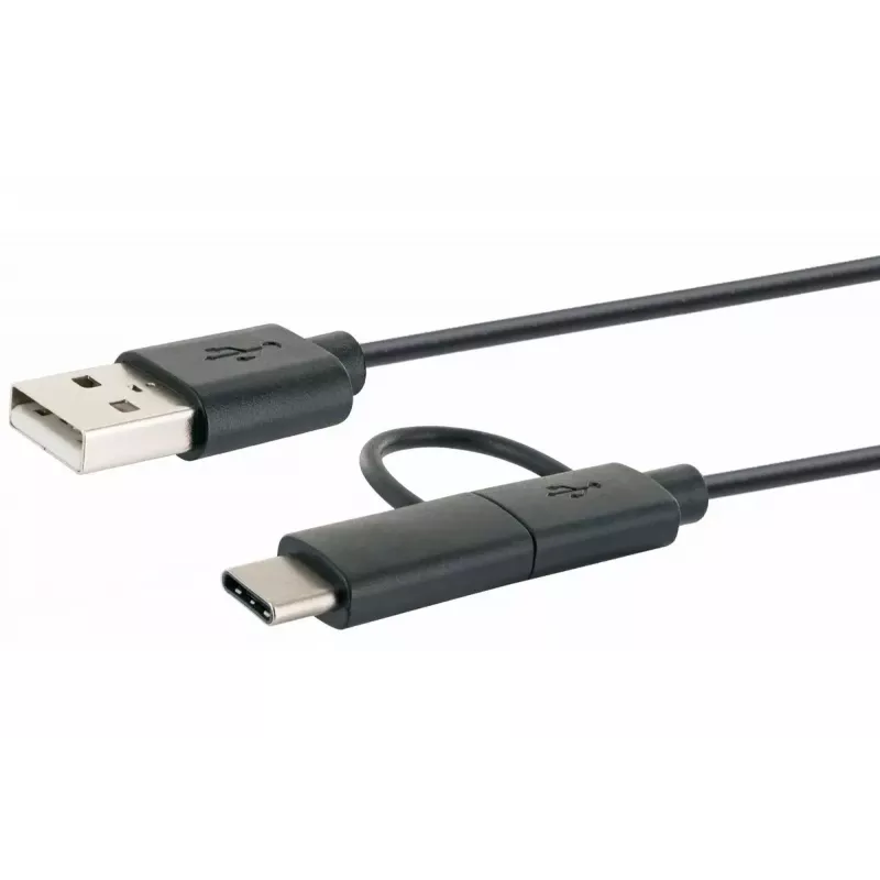 Καλώδιο USB Schwaiger CK 3112 USB 2.0 1m USB A Micro-USB B Μαύρο