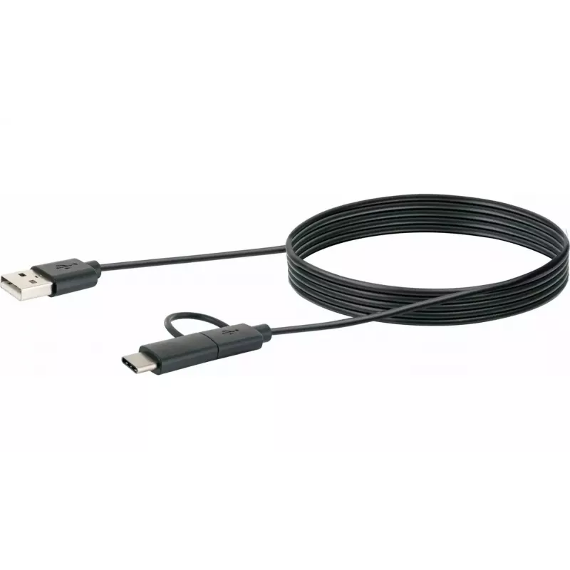 Καλώδιο USB Schwaiger CK 3112 USB 2.0 1m USB A Micro-USB B Μαύρο