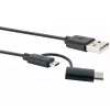 Καλώδιο USB Schwaiger CK 3112 USB 2.0 1m USB A Micro-USB B Μαύρο