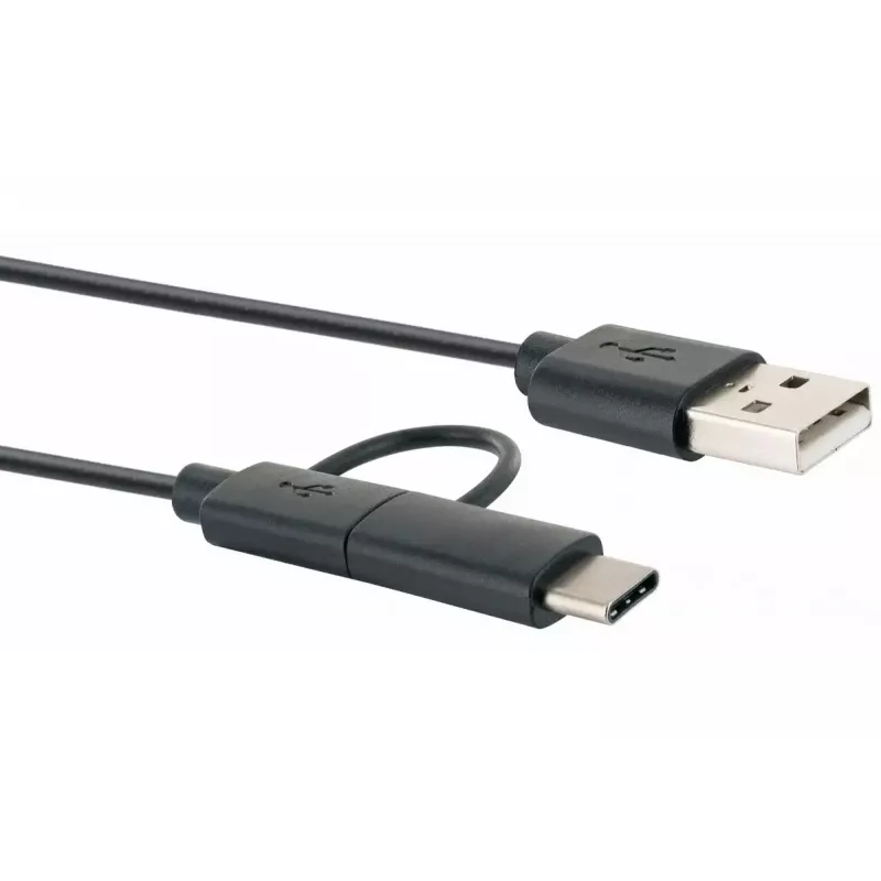 Καλώδιο USB Schwaiger CK 3112 USB 2.0 1m USB A Micro-USB B Μαύρο