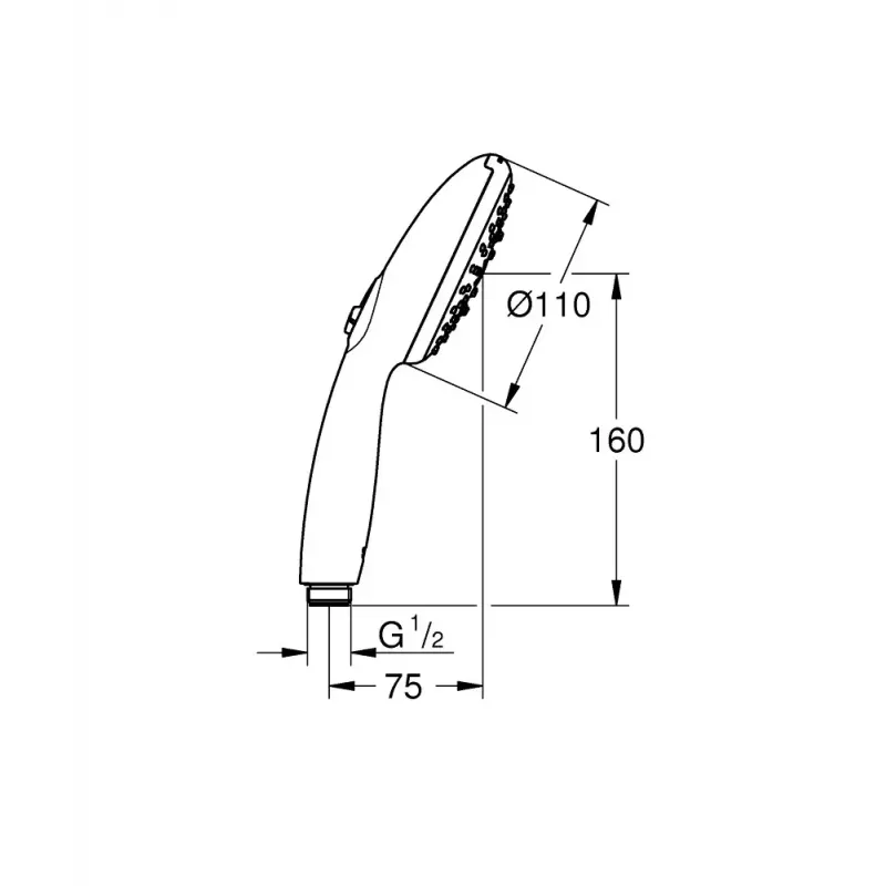 Κεφαλή ντους GROHE Tempesta 110 Χρώμιο 28261003