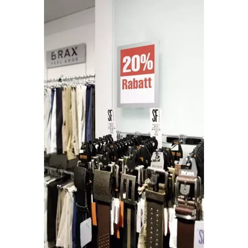 Durable DURAFRAME A5 αυτοκόλλητη θήκη εγγράφων, Ασημί, συσκευασία 2 τεμ.
