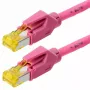 Καλώδιο δικτύου Helos 120086 Magenta 3 m Cat6a S/FTP