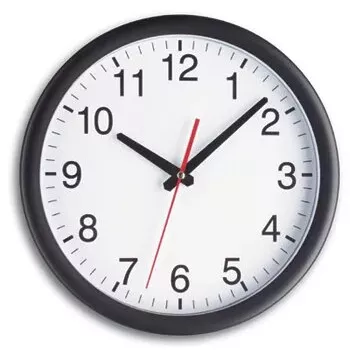 Ρολόι quartz TFA-Dostmann 98.1077 στρογγυλό μαύρο λευκό επιτοίχιο επιτραπέζιο
