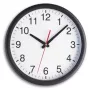 Ρολόι quartz TFA-Dostmann 98.1077 στρογγυλό μαύρο λευκό επιτοίχιο επιτραπέζιο