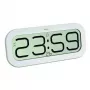Ψηφιακό ρολόι TFA-Dostmann 60.4514 οβάλ λευκό LCD 321mm