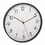 Ρολόι quartz TFA-Dostmann 60.3537.01 στρογγυλό μαύρο επιτραπέζιο/επίτοιχο