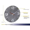 Επιτοίχιο ρολόι TFA-Dostmann CONTOUR στρογγυλό γκρι λευκό 35 cm