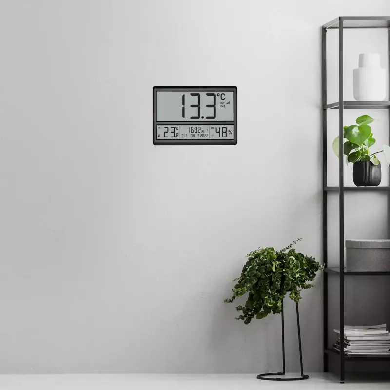Ψηφιακό ξυπνητήρι TFA-Dostmann 60.4523.01 μαύρο LCD