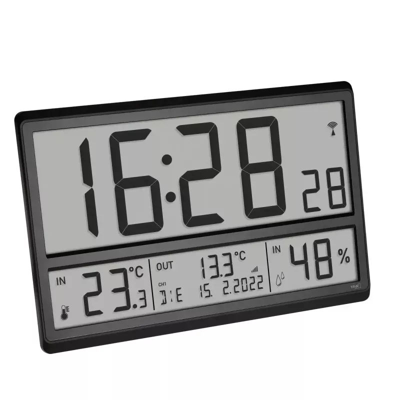 Ψηφιακό ξυπνητήρι TFA-Dostmann 60.4523.01 μαύρο LCD