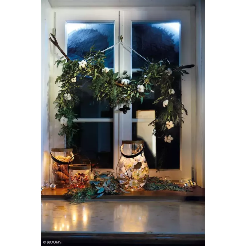Επιτραπέζιο φωτιστικό Krinner LUMIX Deco Glass Basic LED διαφανές μπαμπού γυαλί