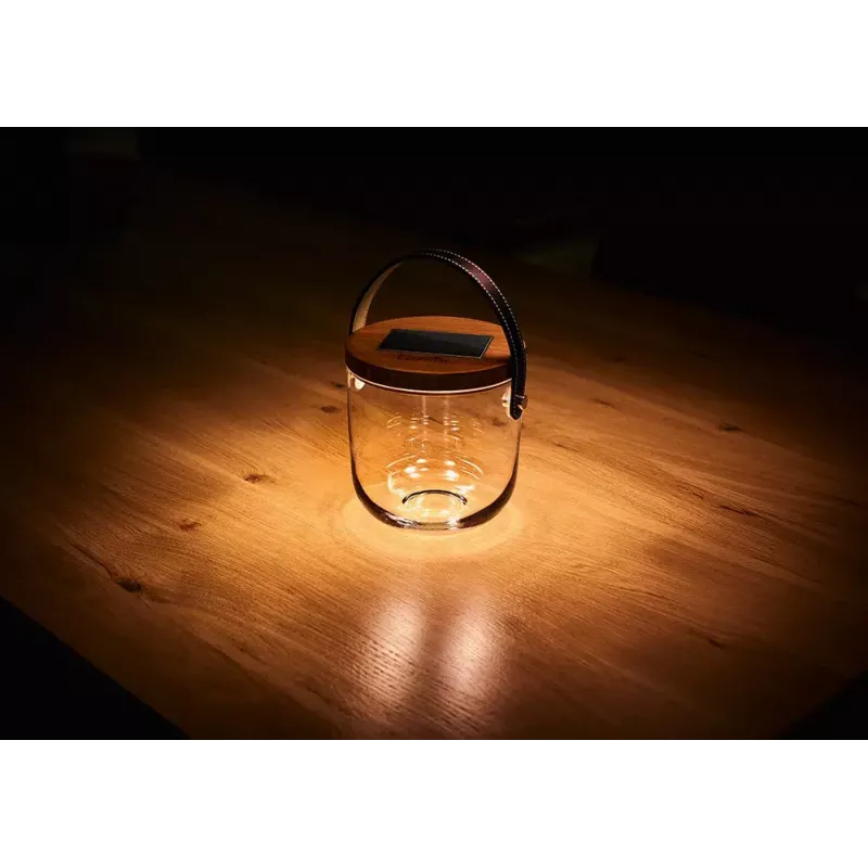 Επιτραπέζιο φωτιστικό Krinner LUMIX Deco Glass Basic LED διαφανές μπαμπού γυαλί