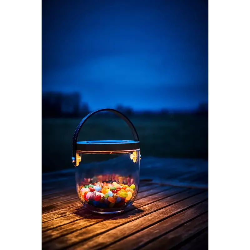 Επιτραπέζιο φωτιστικό Krinner LUMIX Deco Glass Basic LED διαφανές μπαμπού γυαλί