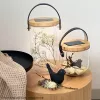 Επιτραπέζιο φωτιστικό Krinner LUMIX Deco Glass Basic LED διαφανές μπαμπού γυαλί