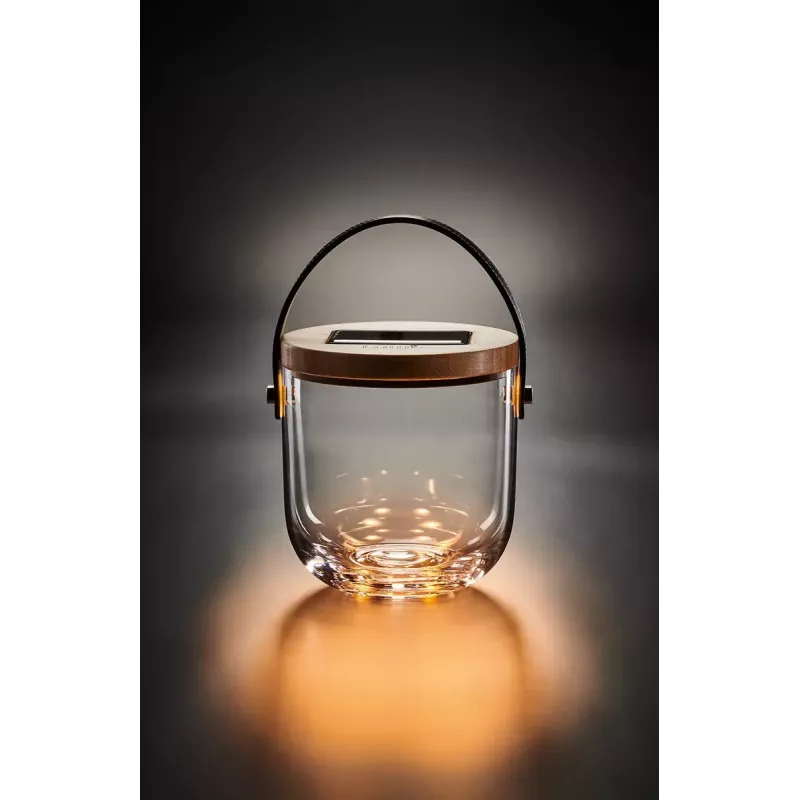 Επιτραπέζιο φωτιστικό Krinner LUMIX Deco Glass Basic LED διαφανές μπαμπού γυαλί