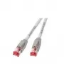 Καλώδιο δικτύου EFB Elektronik RJ45 S/FTP Cat6a γκρι 20 m