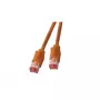 Καλώδιο δικτύου EFB Elektronik K8056.2 RJ-45 Cat6a 2m πορτοκαλί