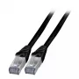 Καλώδιο δικτύου EFB Elektronik K5538SW.2 RJ-45 Cat6a 2 m μαύρο