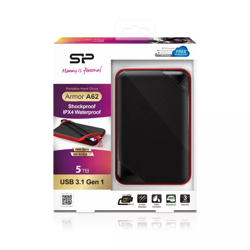 Εξωτερικός σκληρός δίσκος Silicon Power 5 TB USB 3.2 Armor A62