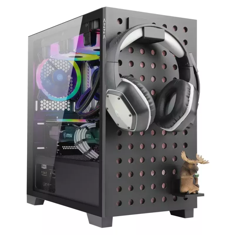 Κουτί PC Azza Elise Tower Μαύρο, Tower, Μαύρο