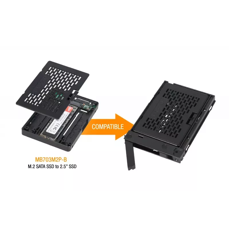 Θήκη HDD Icy Dock MB742TP-B Universal Πλαστικό Πλάτος 134mm