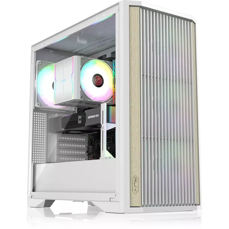 Κουτί υπολογιστή Tower RAIJINTEK AGOS MAX-MS4 Λευκό με tempered glass