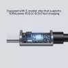 Καλώδιο USB UNITEK C14123BK-1M 1m USB 2.0 μαύρο γκρι