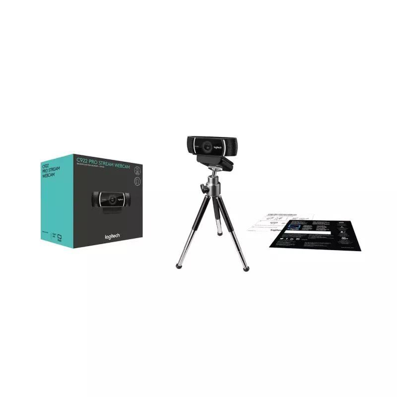 Webcam Logitech C922 Pro Stream 1920 x 1080 pixel USB μαύρη