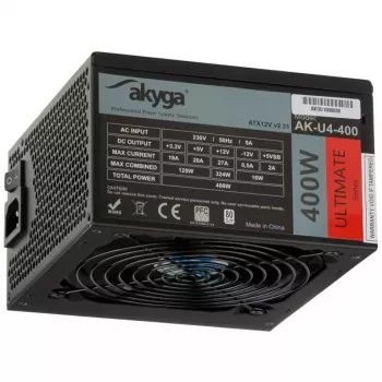 Τροφοδοτικό Akyga AK-U4-400 Ultimate 400 W ATX, 80 PLUS Bronze, ενεργό PFC, ανεμιστήρας 120 mm