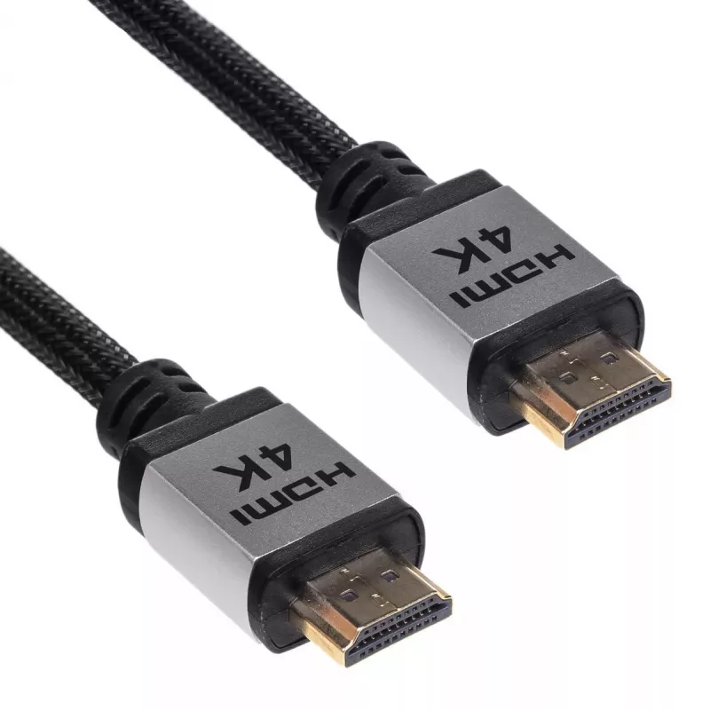 Καλώδιο Akyga AK-HD-100P HDMI-2.0, πλεκτό, σειρά PRO, 10 m, μαύρο
