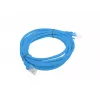 Καλώδιο δικτύου Lanberg PCU5-10CC-0300-B U/UTP Cat5e 3m μπλε
